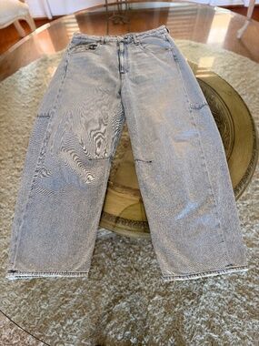 Rag & Bone Charlie High Rise Barrel Jeans Light Wash Size 30 Light Distressing